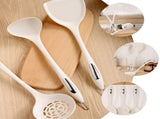 3-Piece Silicone Slotted Spoon Set for Wok Cooking, Non-Stick Kitchen Utensils V1192-AZ-W-26964