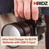 Hridz DMW-BLF19 Dual Charger For Panasonic GH3 & GH4 camera batteries V571-TFDCB2B1C1BDMWBLF19-C