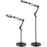 VEVOR Magnifying Floor Lamp, 5X Standing Magnifying Glass with Light, Height Adjustable Floor V952-YGFDD12WZX21ZFNAXV9