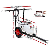 Giantz Weed Sprayer 60L Trailer 1.5M Boom Garden Spray SPRAYER-CART-60L-AB