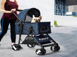 PaWz Large Pet Stroller Dog Cat Carrier Blue ST1004-BL