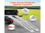 Steel Ramps, 1000 lbs, 2Pcs Heavy-duty Ramps Wider Ramp Surface, Universal Stable Loading Ramp V952-ZZGPDGZ1000LL25YEV0