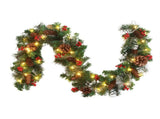 Christmas Garland With 50 Led Lighting Artificial Christmas Fir Garland Decorative For Stairs V1294-YM0714-10310021