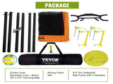 Outdoor Portable Volleyball Net System, Adjustable Height Aluminum Poles, Professional Volleyball V952-PQWTZ323YCLGRY89QV0