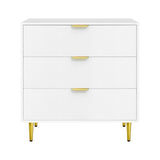 Artiss 3 Chest of Drawers Lowboy Cabinet White FURNI-C-CDR-03-WH-AB