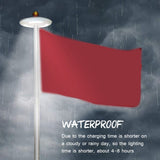 42LED Solar Flag Pole Light Flagpole Solar Light for Flag Pole Topper V1294-YM0717-10056027