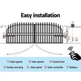 Lockmaster Dual Swing Gate Opener 800KG 40W Solar Panel GO-SWING-LM2D-40W-SOLAR