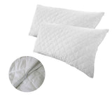 Twin Pack Quilted King Pillow Protectors V442-INT-PILLOWP-POLYESTERQUILTED-WHITE-KI
