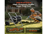 Water Hose Reel Cart, 6096/9144 cm High-Pressure Garden Hose Cart, Hoses Reel Carts with Two Wheels, V952-SGJPC2JLTG20Y0269001V0