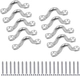 10Pcs M8 316 Stainless Steel Bimini Boat Top PAD Eye, Eye Straps, Tie, Kayak Deck Loops, Tie V1188-YT-A-149