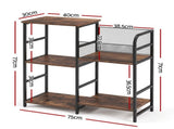 Artiss Record Player Stand with Vinyl Record Storage Turntable Stand MET-RPS-26128-RB