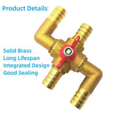 Clearance 4-Way Car Heater, Integrated Heating System, Solid Brass Construction, Manual Control, V1366-AZ2-W-24223