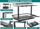 CARLA HOME 2-Tier Kitchen Under Sink Organiser Storage with Height Adjustable, Unique Slide Rail & LSB-36080