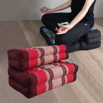 3-Fold Zafu Meditation Cushion Set Red V574-TTP3SEATRED