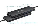 Simplecom CHN612 USB-C 12-in-1 Multiport Docking Station Dual HDMI VGA Triple Display Gigabit LAN V28-CHN612