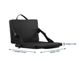 Black Portable Foldable Outdoor Seat Multi-Functional Stadium & Boat Chair with Carry Handle V888-ELOSUNG47062