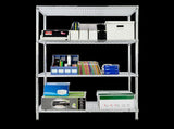 Modular Wire Storage 120x60cm Steel Shelving Chrome With Fixed Legs For Garage Warehouse Or Kitchen V63-841321