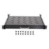 Sliding Rack Server Shelf 1U 19" 4 Post Mount Adjustable 15" to 22" Rack Tray V63-952651