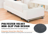 Furniture Dolly, 454kg Each Load Capacity, 2 Packs, 457.2x762mm, 8x76mm PP Swivel Casters, Heavy V952-WGC1830INCHMZV40OV0