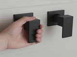 Bathroom Shower Bath Hot and Cold Square Mixer WATERMARK Certified in Black V63-847901