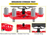 Rolling Garage Stool, 300LBS Capacity, Adjustable Height from 18 in to 23 in, 360-degree Swivel V952-YCTYXAPJYL4PDBZGEV0