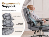 Artiss Executive Office Chair Footrest Grey OCHAIR-G-1051-FT-GY