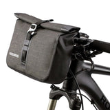 Bike Roll Bag Handlebar Panniers MTB Road Hyybrid Cruiser Commute Bike Scooter Large 5-6L Capacity V382-ROLLBAGRBGREY
