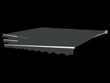 Outdoor Folding Arm Awning Retractable Sunshade Canopy Grey 5.0m x 3.0m V63-842811