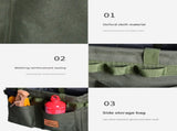 Black Camouflage Heavy Duty Foldable Outdoor Camping Storage Box - Oxford Cloth Collapsible Gear V888-ELOSUNG32734