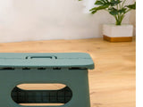 Folding Step Stool Portable Strong Space Saving Plastic Footstool for Adults and Kids Light Green V1294-YM0716-3116220006211