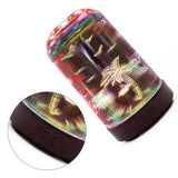 3D Glass Humidifier LED Aroma Humidifier with Coconut Tree Pattern V1294-YM0901-JY31123-03
