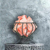 12W 12V Himalayan Pink Salt Lamp - Bud Iron Basket Rock Crystal Light Bulb On/Off Switch V238-SUPDZ-32767554420816