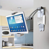 Tablet Stand Kitchen Desktop Aluminium Phone Tablet Stand Wall Mount Laptop Stand Large Clip V1263-JX-7789