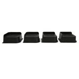 4PCS Bed Risers ABS L Shape Anti Slip Chair Leg Extra Lifts Furniture Riser Stand Blocks for Desk V1294-YM0901-3114230084911