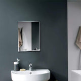 11.7x15.8 inch Small Rectangle Mirror for Bathroom Frameless Vanity Wall Mount Mirror for Home Decor V1366-AZ2-W-09921