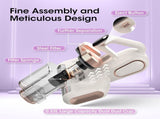Grey and Purple Wireless UV Mattress Vacuum and Handheld Mite Removal Vacuum - Portable Bed V888-ELOSUNG52224