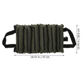 Portable Olive Green Canvas Pouch for Tools with 6 Zipper Storage Compartments V1192-AZ-W-25343