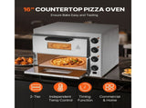 Commercial Pizza Oven Countertop, 16-Inch Double Deck Layers, Stainless Steel Electric Pizza Oven V952-FMDRPSLSCSXNXR1RGV3