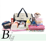 Coffee 5-Piece Mommy Bag Set - Large Capacity Diaper Bags for Baby Travel, Tote and Shoulder Bags V888-ELOSUNG17290