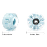 4 Roller Skate Wheels 58mm X 32mm Luminous Quad Roller Skateboard Wheels Outdoor Roller Skates Light V1370-AZ4-07679