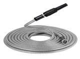 50ft Metal Garden Hose - Retractable Water Hose with Strong Outer Shell, Flexible Design V1263-JX-4521