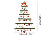 Christmas Tree Wall Hanging, Wooden Frame Walled Christmas Tree Christmas Decoration with Led V1366-AZ2-W-03985