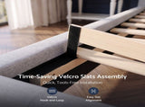 Artiss Queen Bed Frame with Tufted Headboard and Plywood Slats Grey BFRAME-G-KOLA-Q-GY-ABC