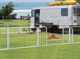 PaWz 8 Panel 24'' Pet Dog Playpen Puppy White 24 inch DO1005-24-WH