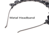 Crystal Crown Headband Boho Raw Quartz Rhinestone Witch Bride Headpiece Crystal Headwear Stones V1366-AZ2-W-08808
