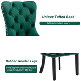 6x Velvet Dining Chairs- Green V226-SW1901GN-3