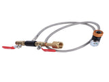 CO2 Universal External Hose Adapter G5/8-14 36in Dual Valve Soda PTFE Hose with ASA3000psi Gauge V1294-YM0901-3113210029311