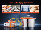 11.36 L Vacuum Chamber with Pump, 3.5 CFM 99 L/min, Single Stage Vacuum Pump, Stainless Steel V952-ZKBYZKTTZDJ1C7IAJ001V3