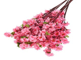 Artificial Peach Blossom Branch 65cm Roseate Plastic Peach Flower Branch for Home Decoration V1294-YM0901-WE7671114