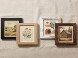 4Pcs Vintage Picture Frame with Retro Wood Grain Flexible Placement Farmhouse Photo Frame for Home V1366-AZ2-W-14975
